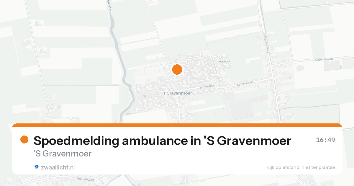 Spoedmelding ambulance in 'S Gravenmoer — 11 jun 2026
