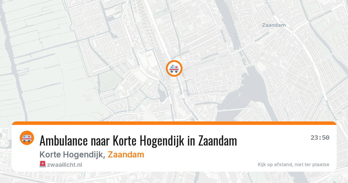Ambulance naar Korte Hogendijk in Zaandam — 1 jul 2026
