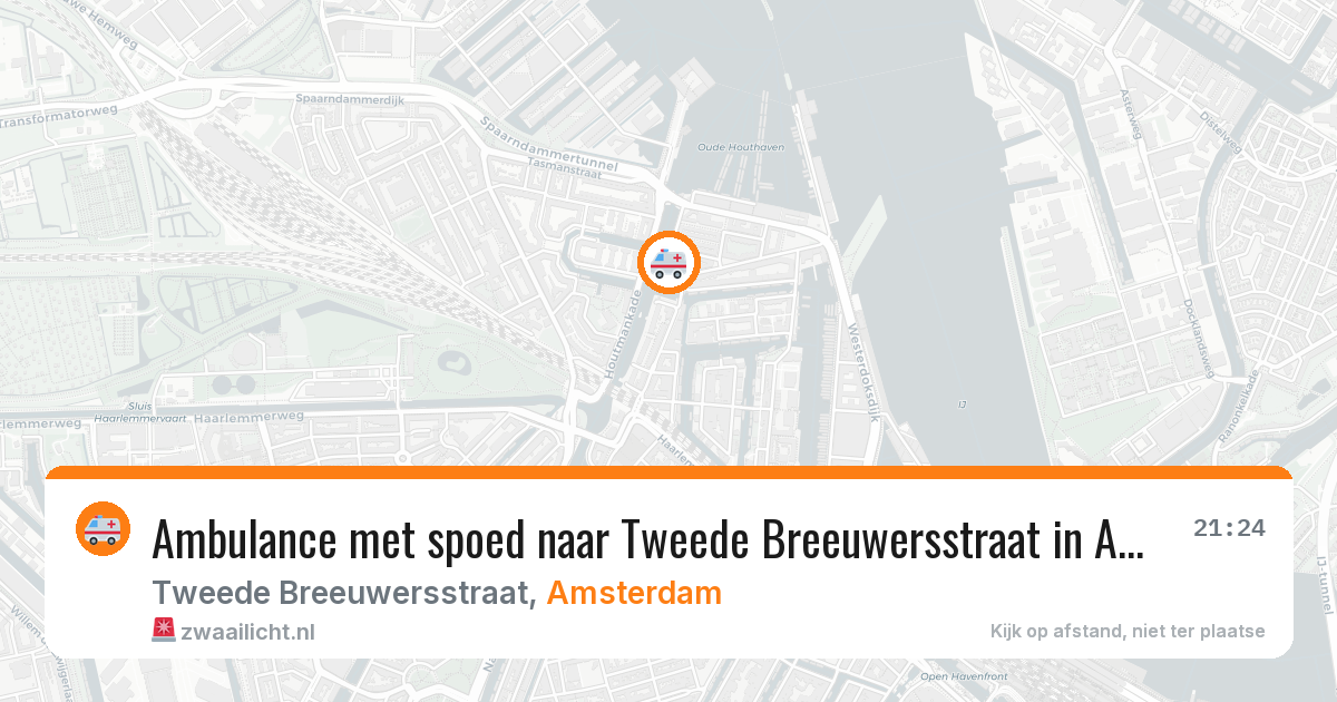 Ambulance met spoed naar Tweede Breeuwersstraat in Amsterdam — 30 jul 2026