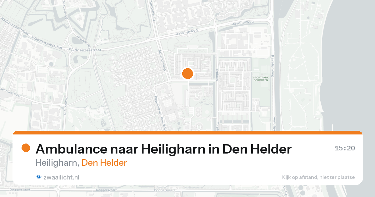 Ambulance naar Heiligharn in Den Helder — 31 mei 2026