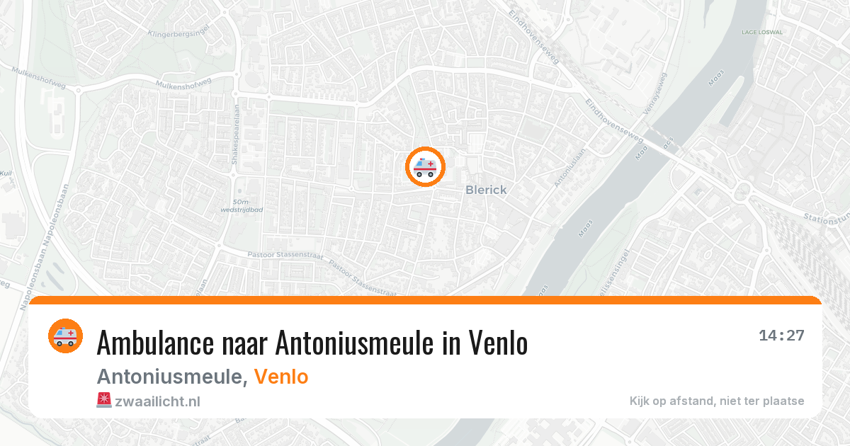 Ambulance naar Antoniusmeule in Venlo — 31 mei 2026