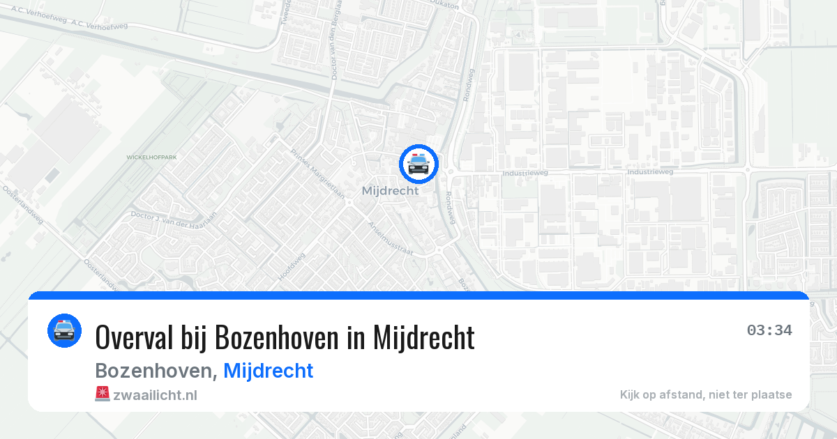 Overval bij Bozenhoven in Mijdrecht — 29 jun 2026