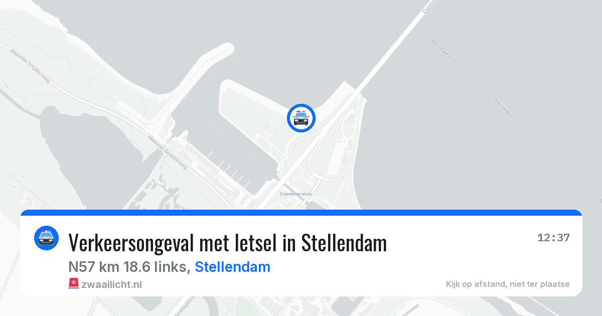 Verkeersongeval met letsel in Stellendam — 13 aug 2026