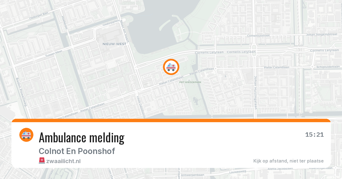 Ambulance melding — 1 jul 2026