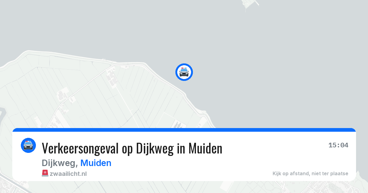 Verkeersongeval op Dijkweg in Muiden — 27 jun 2026