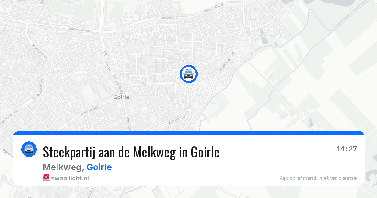 Steekpartij aan de Melkweg in Goirle — 24 jul 2026