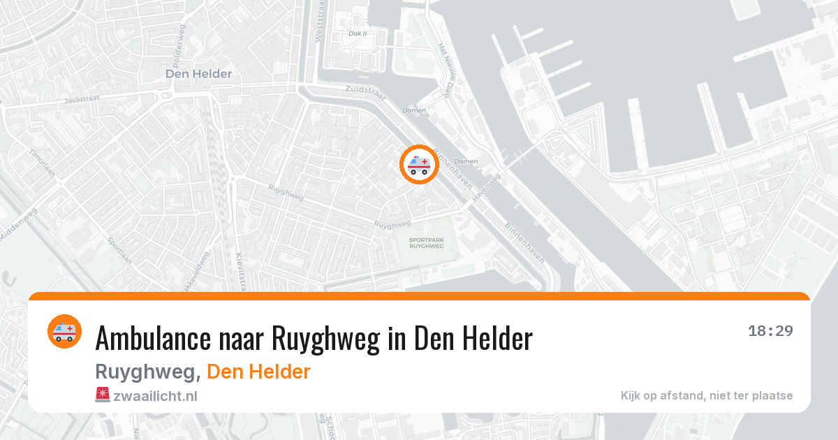 Ambulance naar Ruyghweg in Den Helder — 30 mei 2026