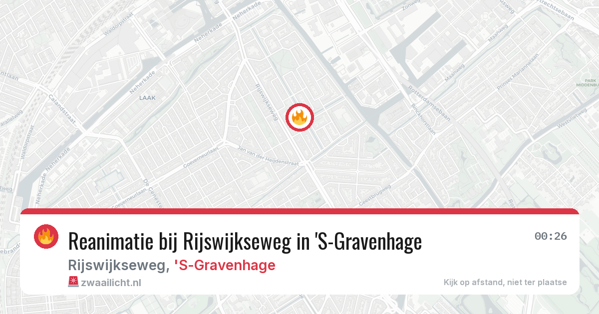 Reanimatie bij Rijswijkseweg in 'S-Gravenhage — 30 mei 2026