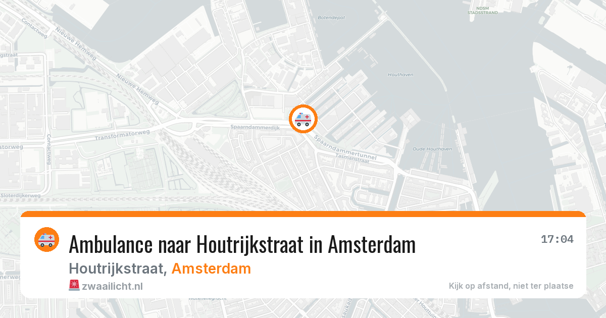 Ambulance naar Houtrijkstraat in Amsterdam — 31 jul 2026