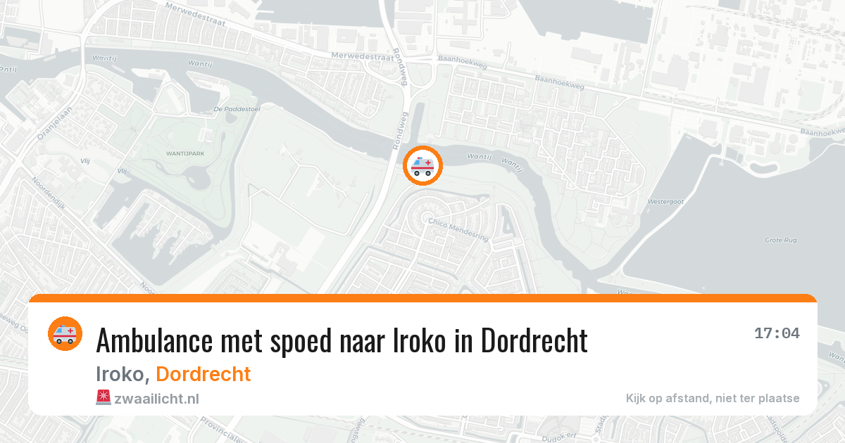 Ambulance met spoed naar Iroko in Dordrecht — 12 aug 2026