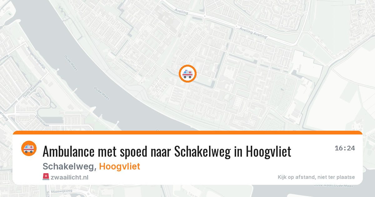 Ambulance met spoed naar Schakelweg in Hoogvliet — 26 jun 2026