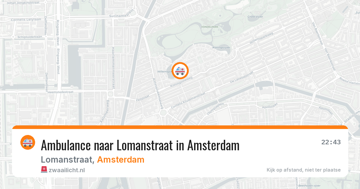 Ambulance naar Lomanstraat in Amsterdam — 11 aug 2026