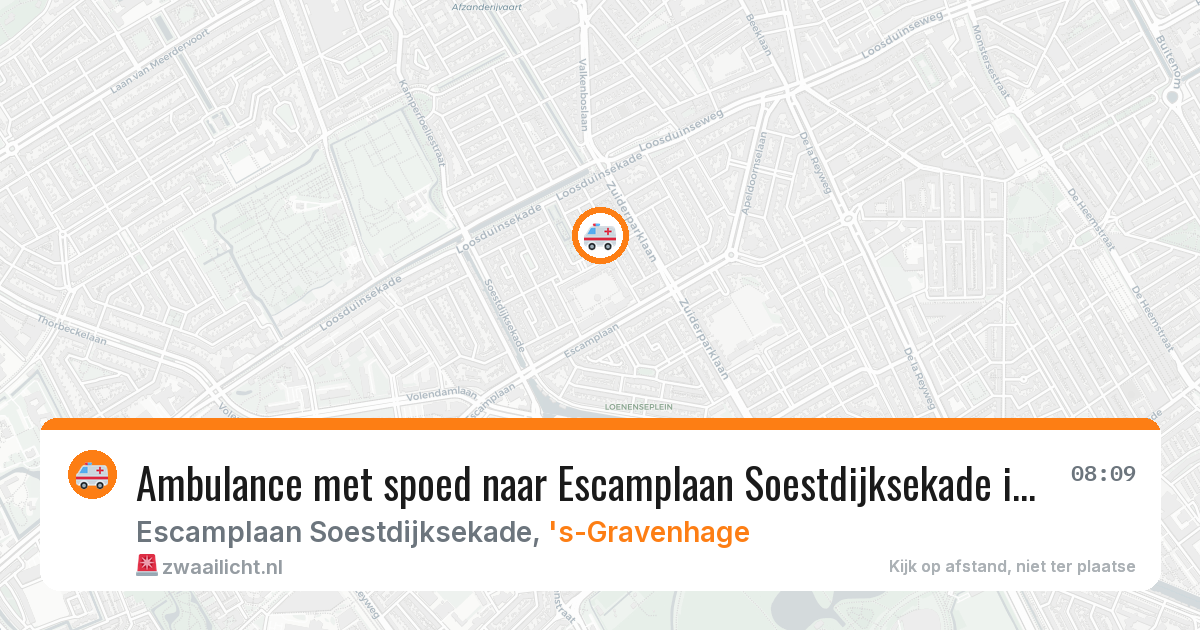 Ambulance met spoed naar Escamplaan Soestdijksekade in 's-Gravenhage — 4 feb 2026