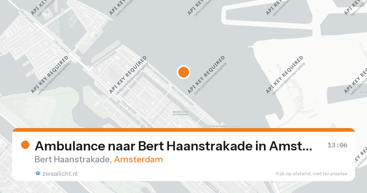 Ambulance naar Bert Haanstrakade in Amsterdam — 26 aug 2026
