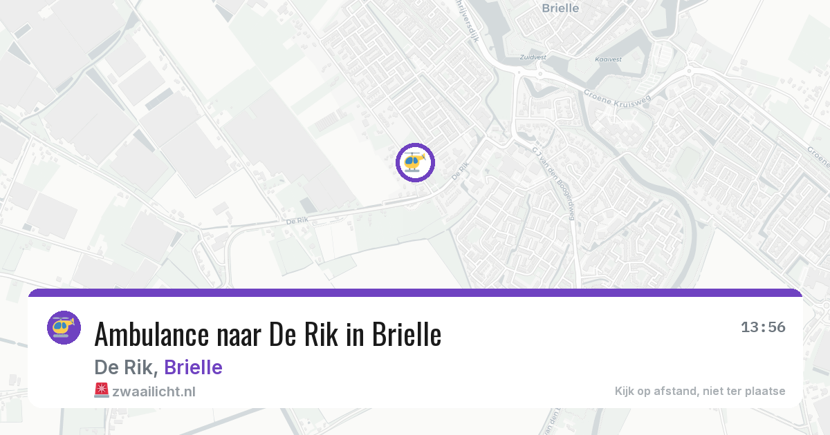 Ambulance naar De Rik in Brielle — 4 mrt 2026