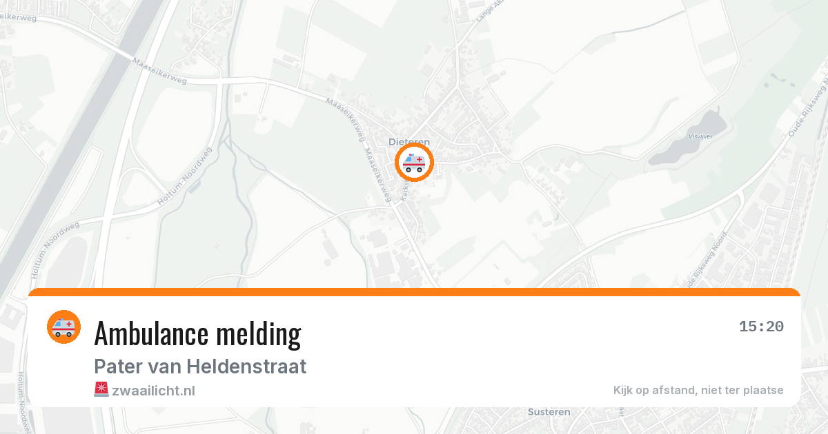 Ambulance melding — 20 jun 2026