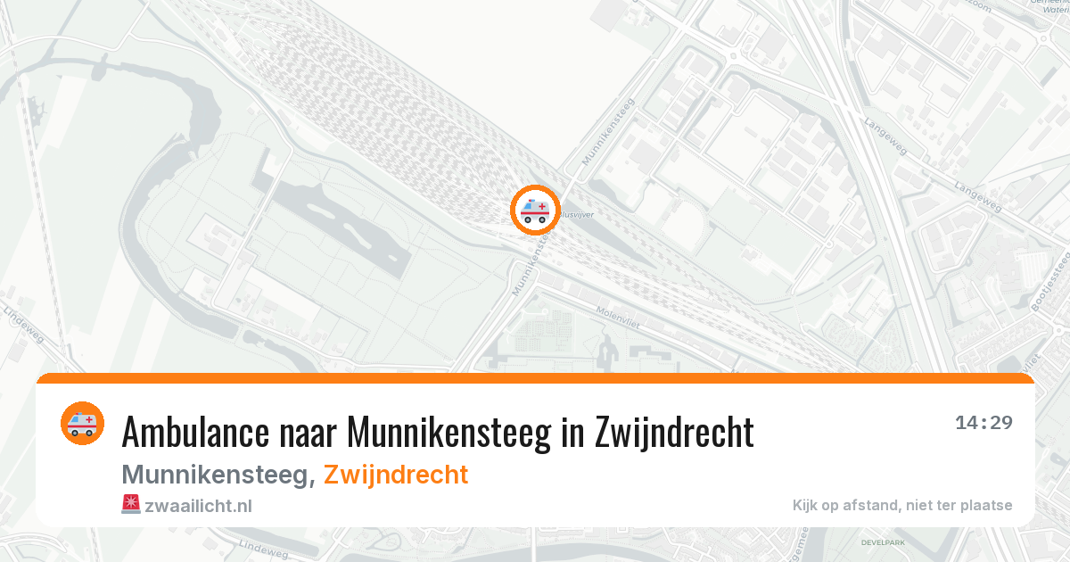 Ambulance naar Munnikensteeg in Zwijndrecht — 3 jun 2026