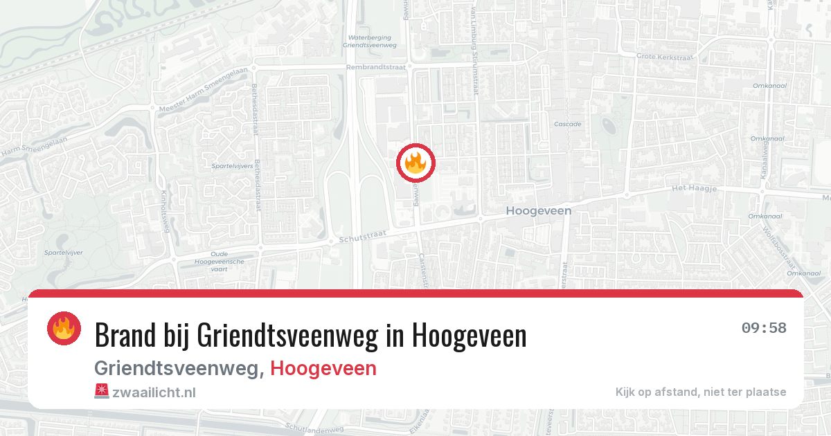 Brand bij Griendtsveenweg in Hoogeveen — 21 jul 2026