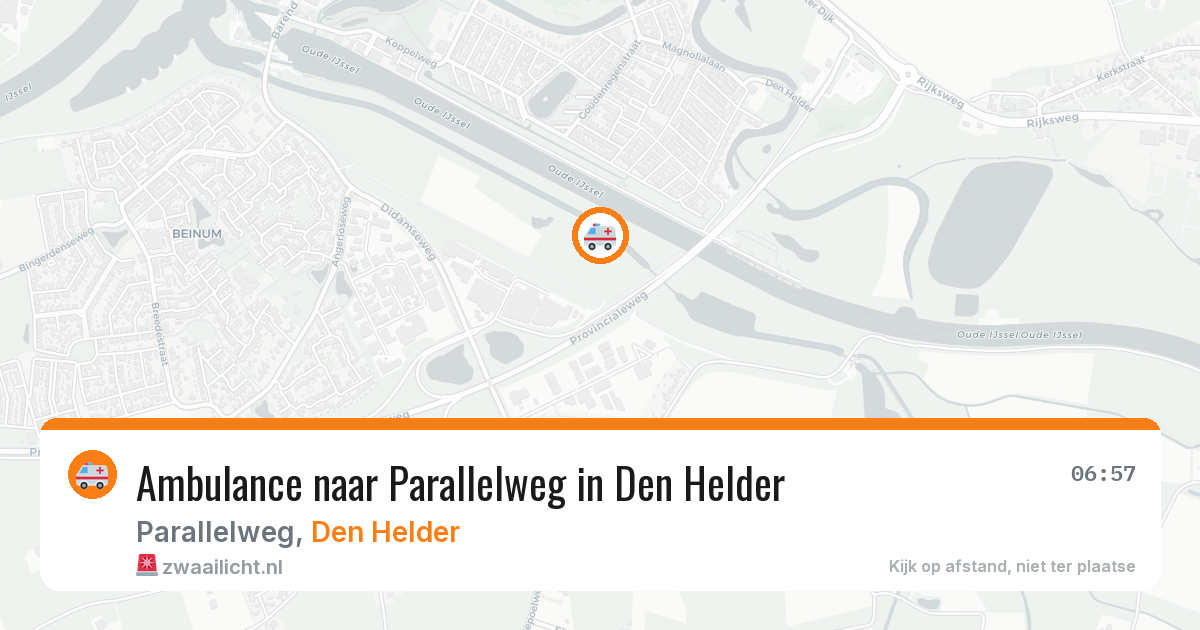 Ambulance naar Parallelweg in Den Helder — 5 mei 2026