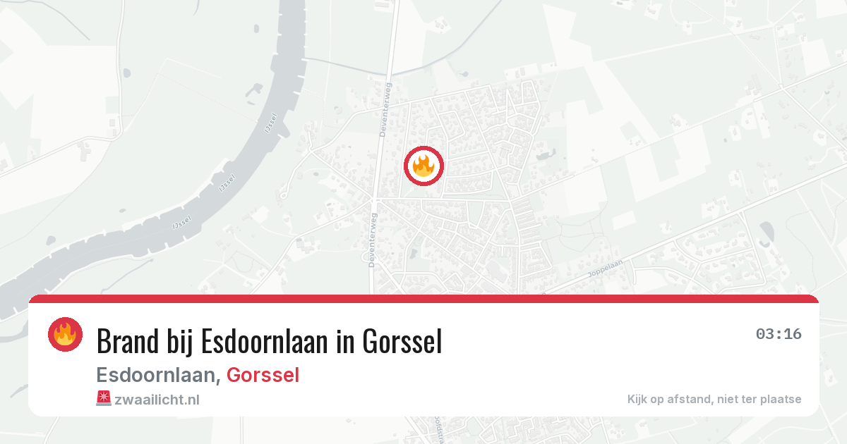 Brand bij Esdoornlaan in Gorssel — 12 mrt 2026