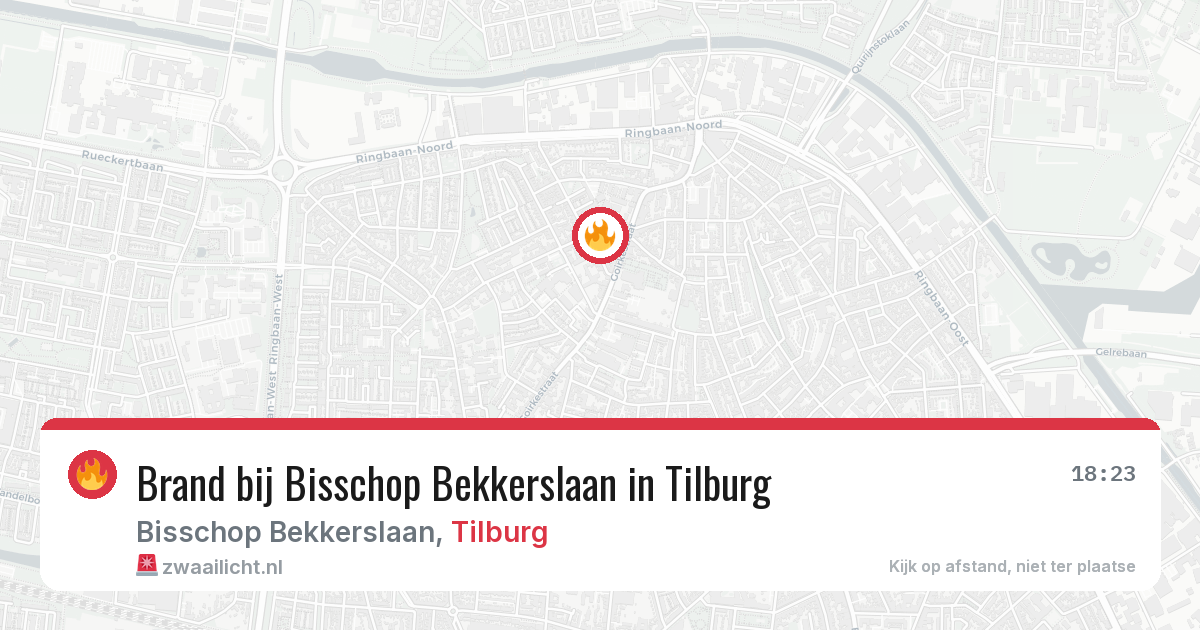 Brand bij Bisschop Bekkerslaan in Tilburg — 23 jun 2026