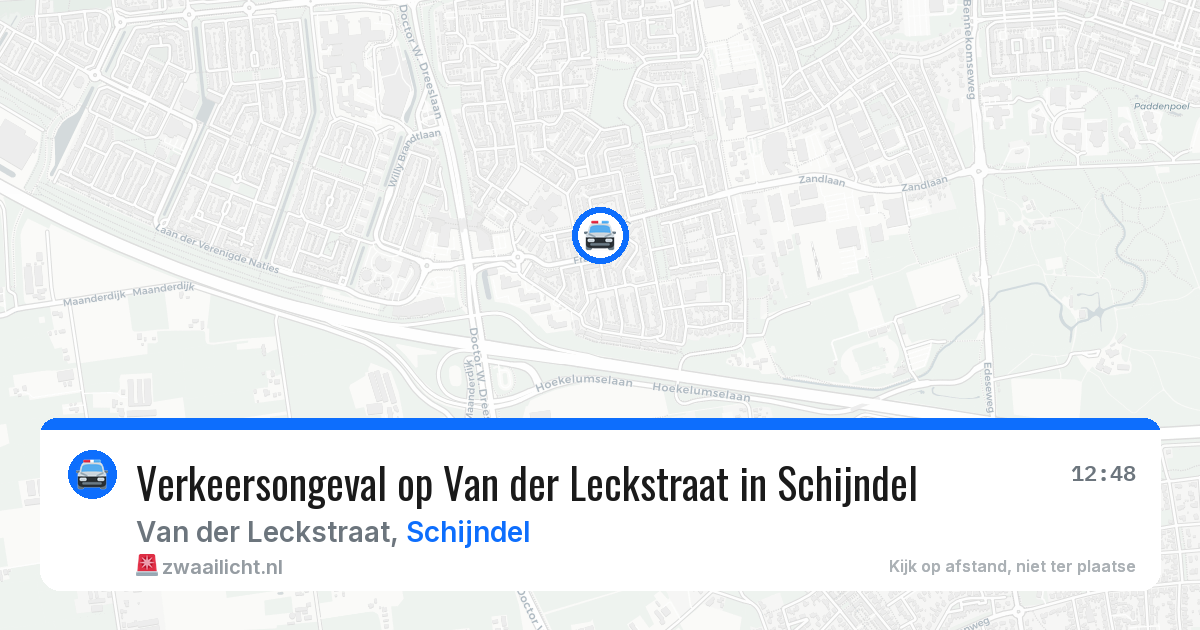 Verkeersongeval op Van der Leckstraat in Schijndel — 25 jan 2026