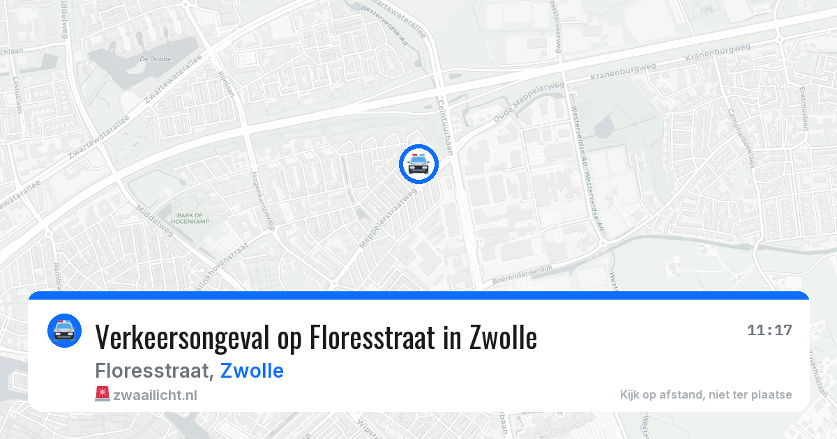 Verkeersongeval op Floresstraat in Zwolle — 25 jun 2026