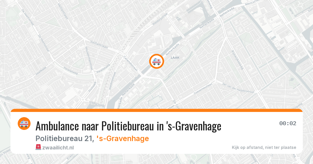 Ambulance naar Politiebureau in 's-Gravenhage — 30 apr 2026