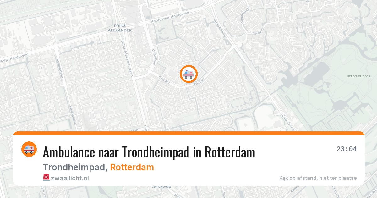 Ambulance naar Trondheimpad in Rotterdam — 15 mrt 2026