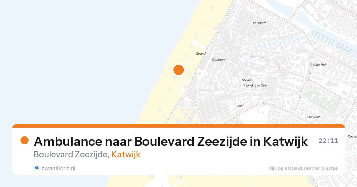 Ambulance naar Boulevard Zeezijde in Katwijk — 6 jun 2026