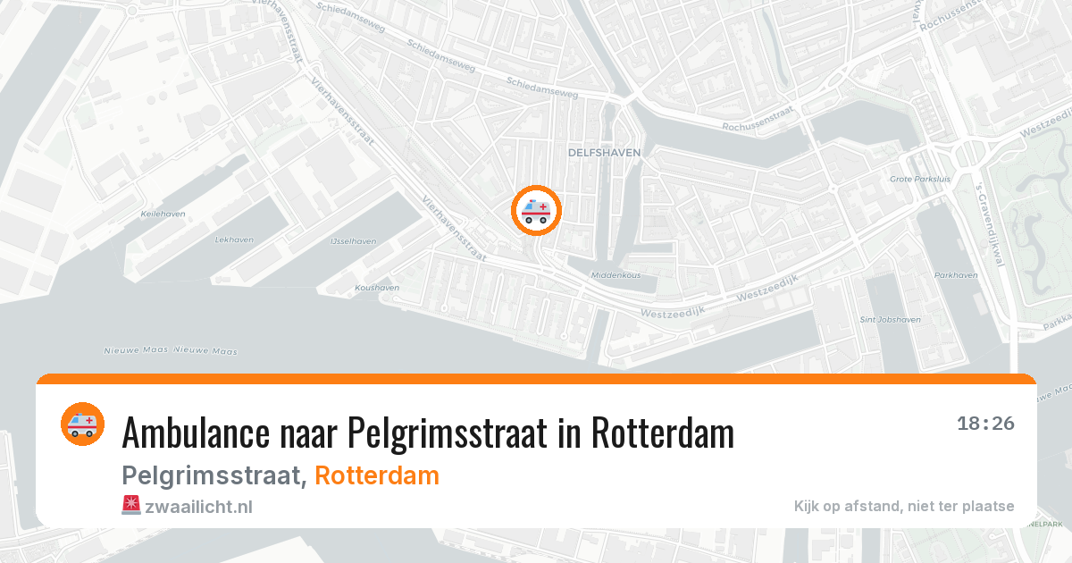 Ambulance naar Pelgrimsstraat in Rotterdam — 3 aug 2026