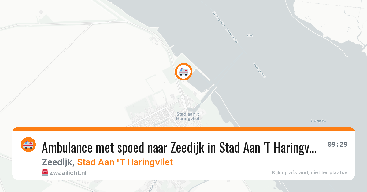 Ambulance met spoed naar Zeedijk in Stad Aan 'T Haringvliet — 27 mei 2026