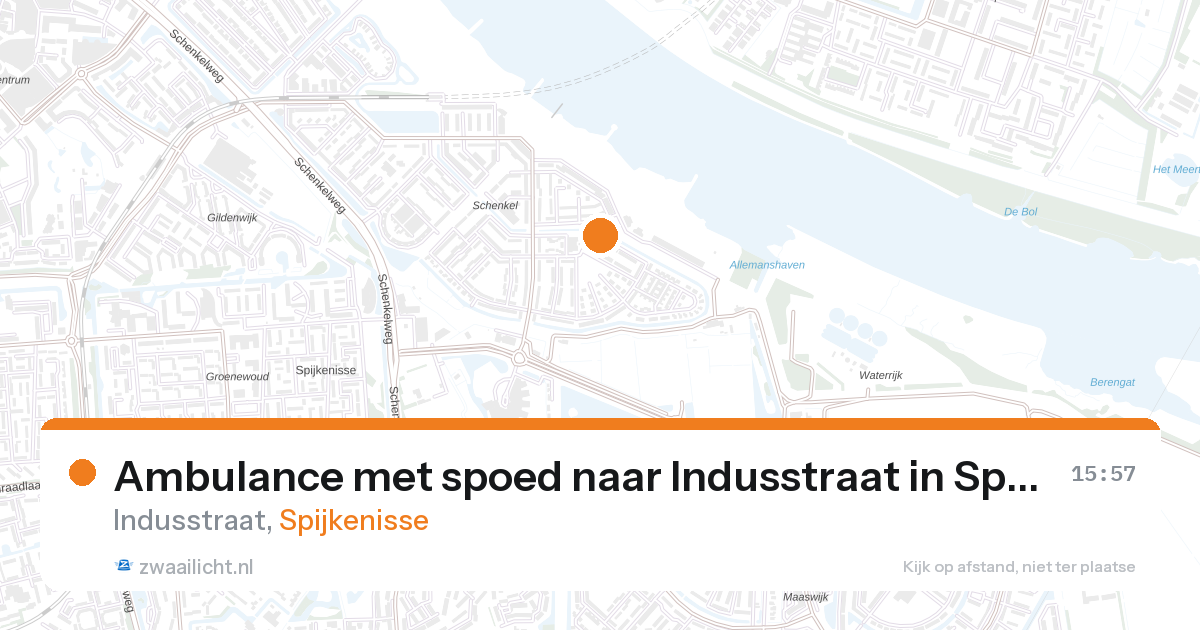 Ambulance met spoed naar Indusstraat in Spijkenisse — 28 aug 2026