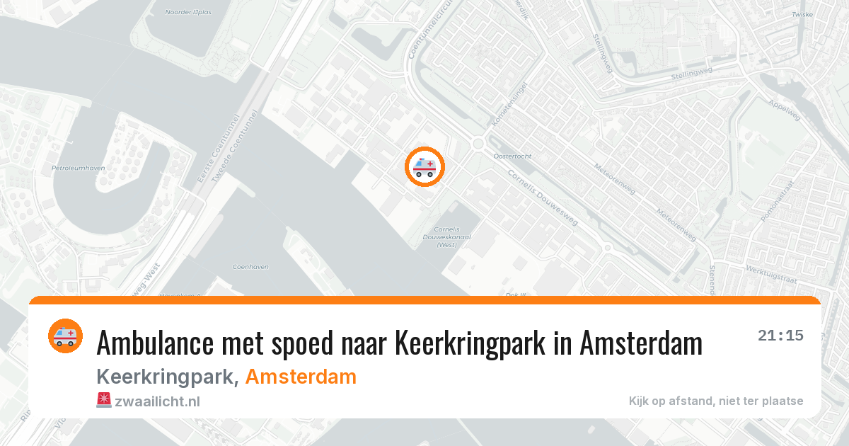 Ambulance met spoed naar Keerkringpark in Amsterdam — 19 jun 2026