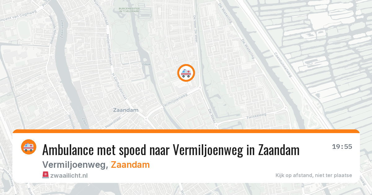 Ambulance met spoed naar Vermiljoenweg in Zaandam — 16 jan 2026