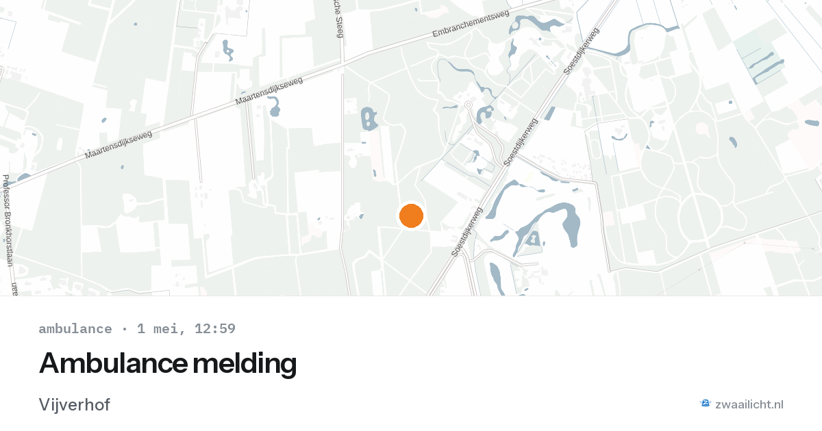 Ambulance melding — 1 mei 2026