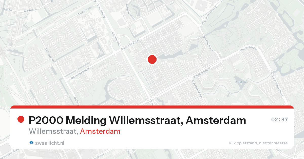 P2000 Melding Willemsstraat, Amsterdam — 8 feb 2026