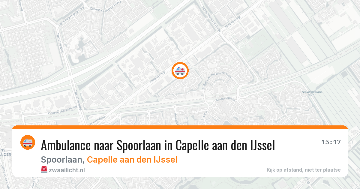 Ambulance naar Spoorlaan in Capelle aan den IJssel — 5 mei 2026