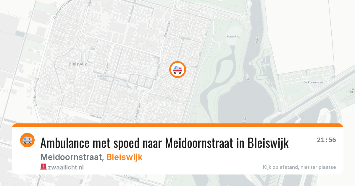 Ambulance met spoed naar Meidoornstraat in Bleiswijk — 26 jun 2026