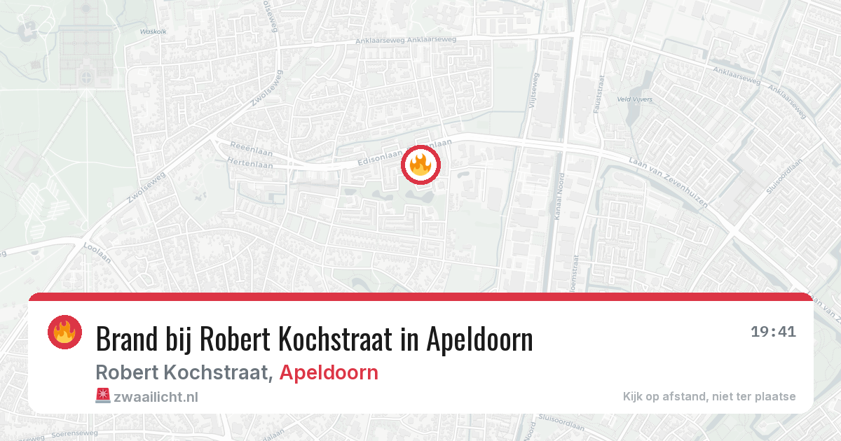 Brand bij Robert Kochstraat in Apeldoorn — 21 jun 2026