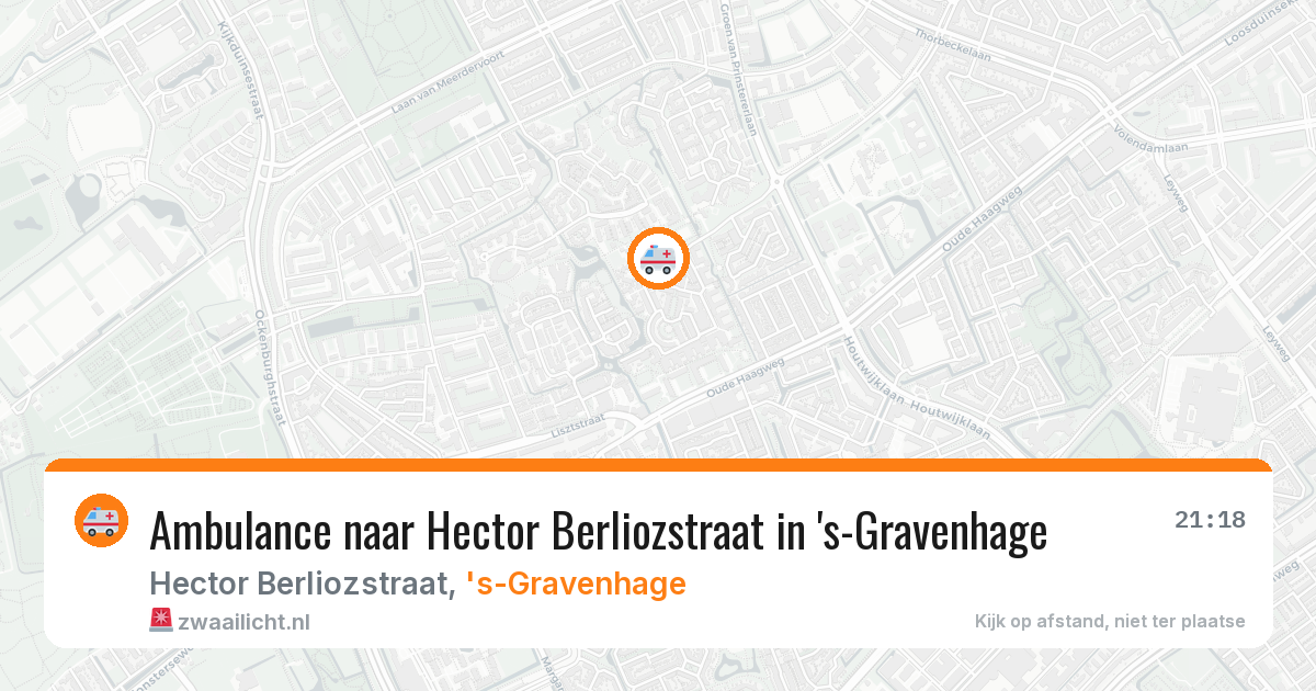Ambulance naar Hector Berliozstraat in 's-Gravenhage — 29 jun 2026