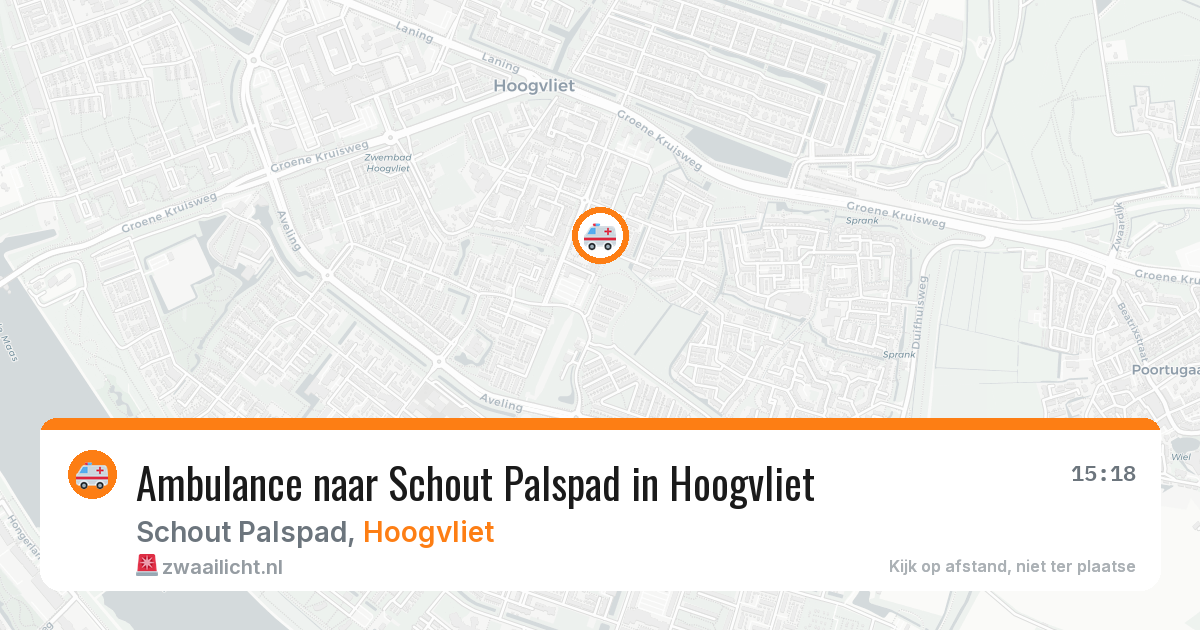 Ambulance naar Schout Palspad in Hoogvliet — 30 jul 2026