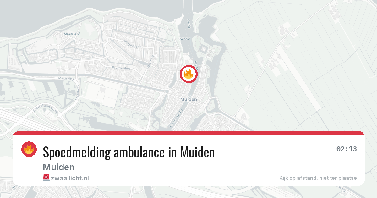 Spoedmelding ambulance in Muiden — 12 jun 2026