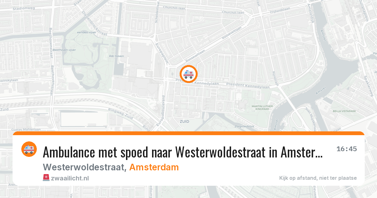 Ambulance met spoed naar Westerwoldestraat in Amsterdam — 7 apr 2026