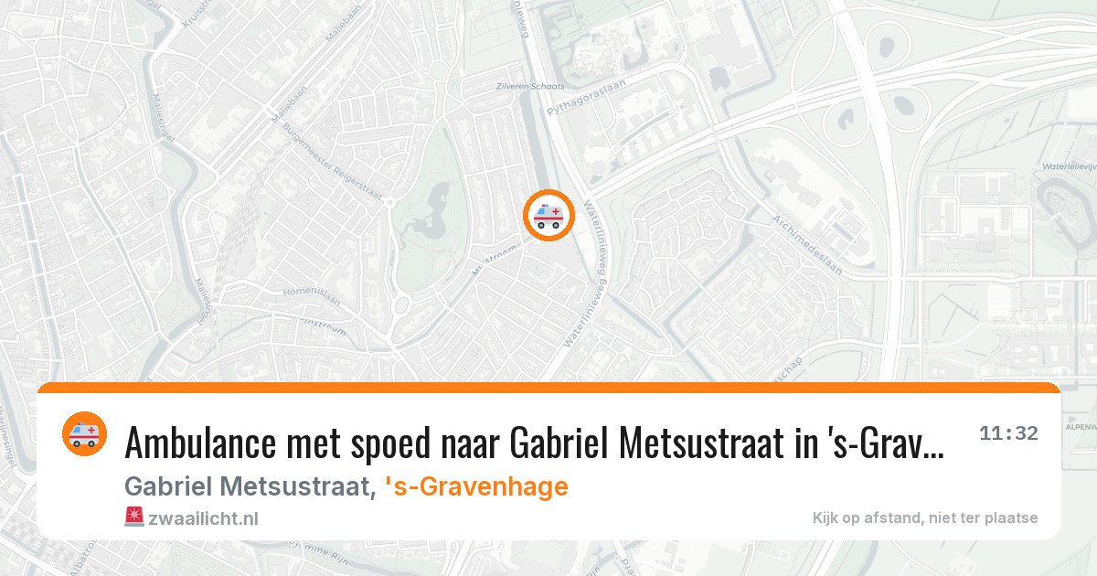 Ambulance met spoed naar Gabriel Metsustraat in 's-Gravenhage — 17 feb 2026