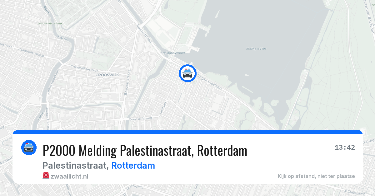 P2000 Melding Palestinastraat, Rotterdam — 5 jun 2026