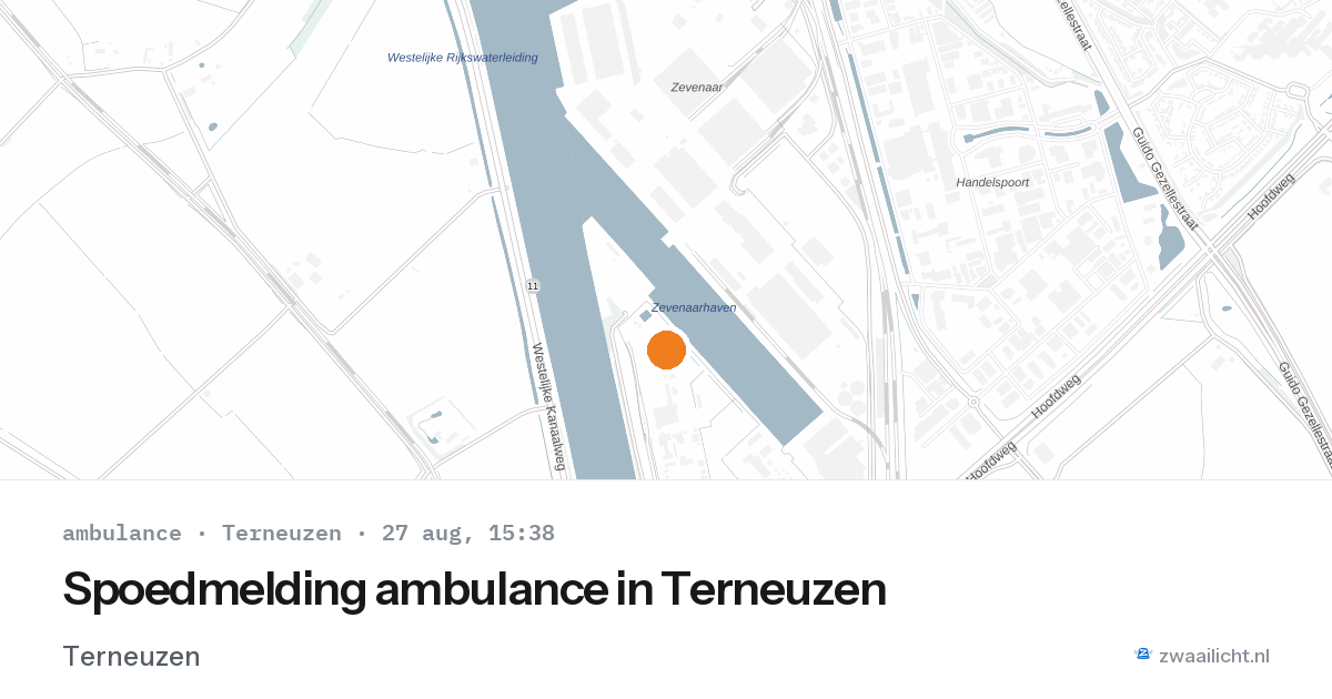 Spoedmelding ambulance in Terneuzen — 27 aug 2026