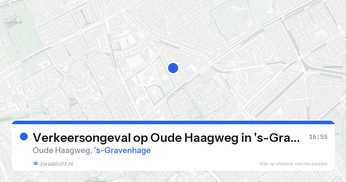 Verkeersongeval op Oude Haagweg in 's-Gravenhage — 25 aug 2026
