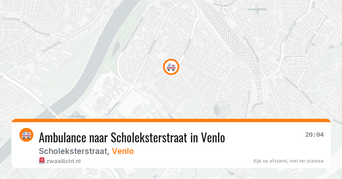 Ambulance naar Scholeksterstraat in Venlo — 4 jul 2026
