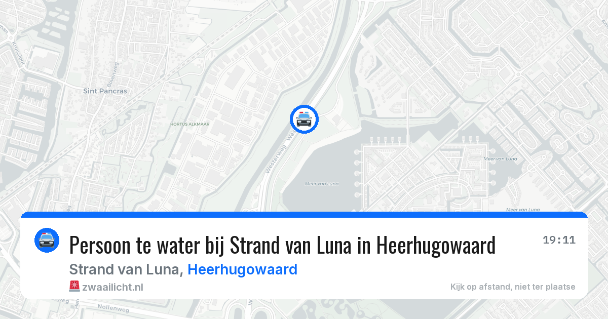 Persoon te water bij Strand van Luna in Heerhugowaard — 19 jun 2026
